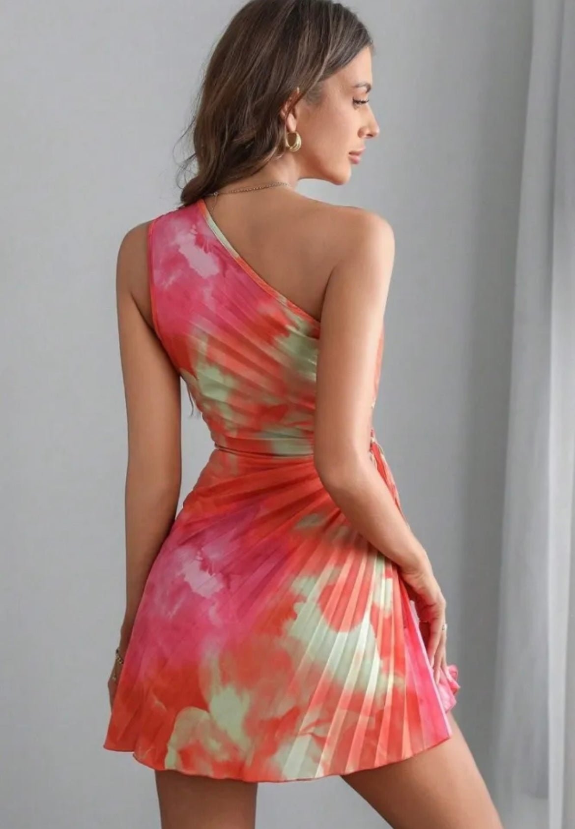 TROPICAL BLOOM MINI DRESS