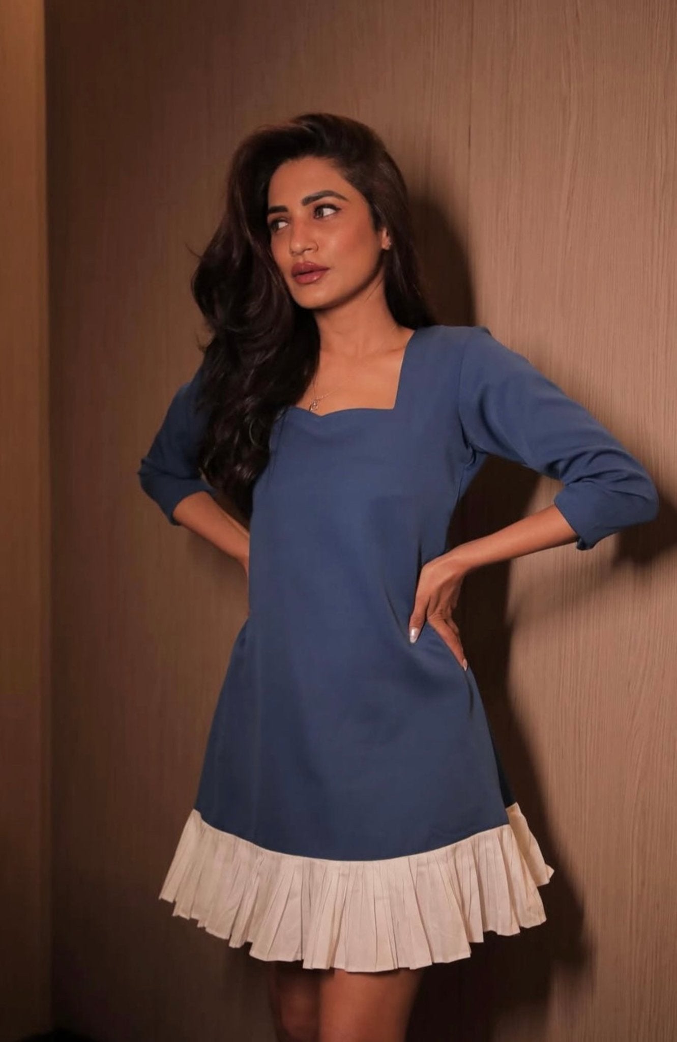 IZRA NAVY MINI DRESS