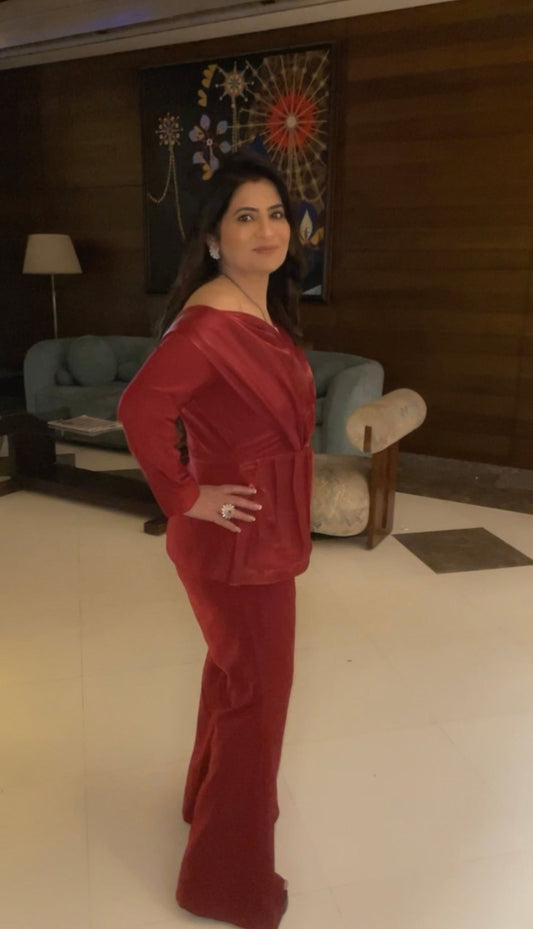 SCARLET CHARM COORD SET