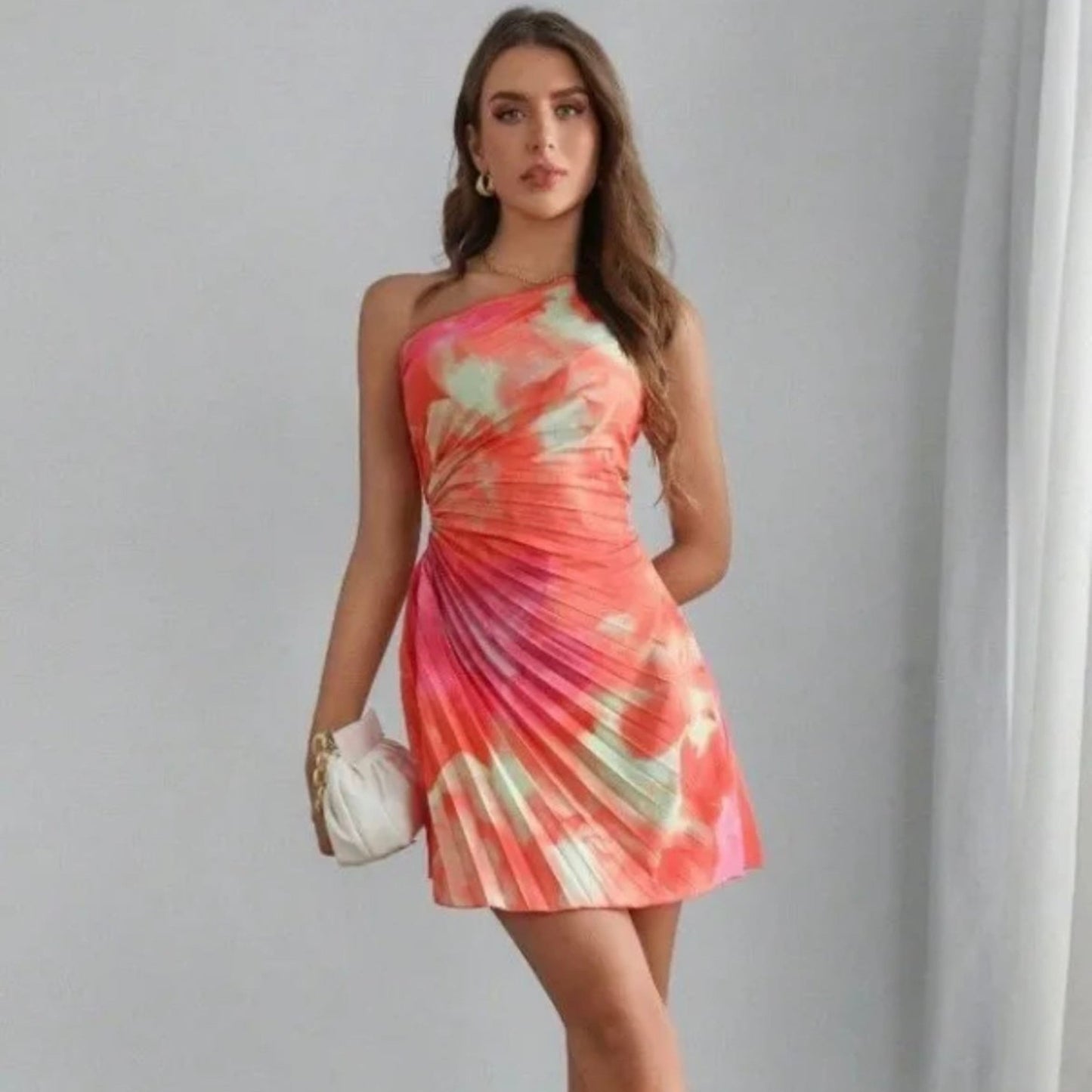 TROPICAL BLOOM MINI DRESS